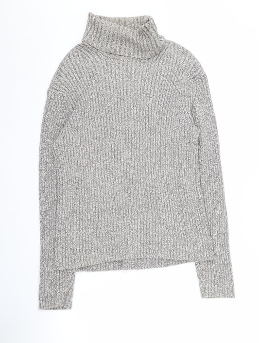 GAP Women's Grey Roll Neck Pullover Jumper, M