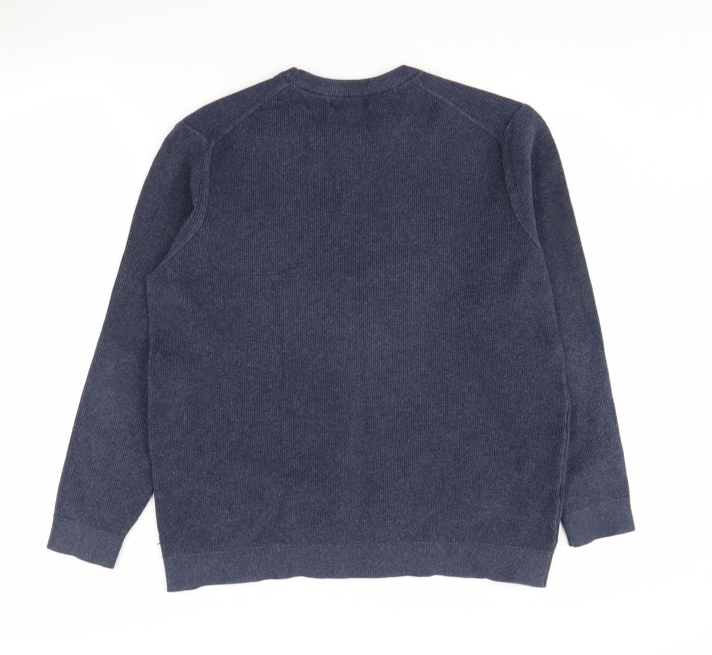 MNG Men's Blue Crew Neck Pullover Jumper L