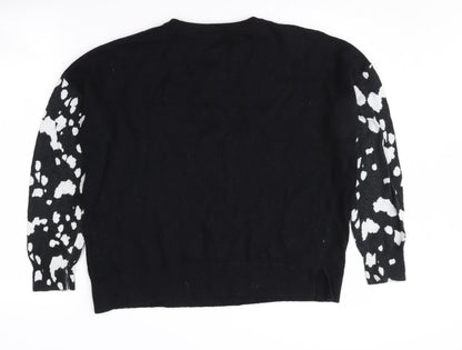 Womens UK Size 12 Mint Velvet Black Pullover Jumper