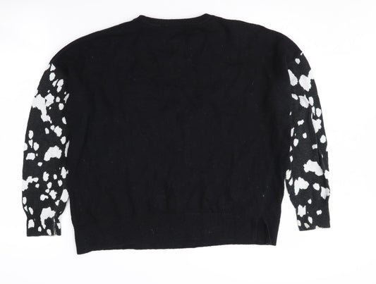 Womens UK Size 12 Mint Velvet Black Pullover Jumper