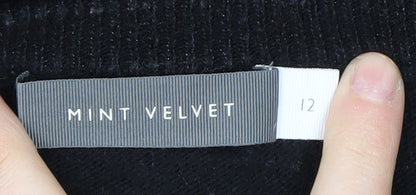 Womens UK Size 12 Mint Velvet Black Pullover Jumper