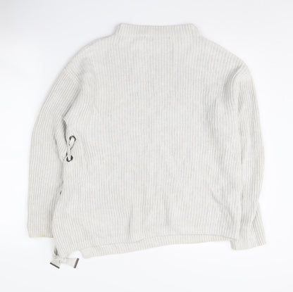 Womens UK Size 12 Oui Ivory Pullover Jumper