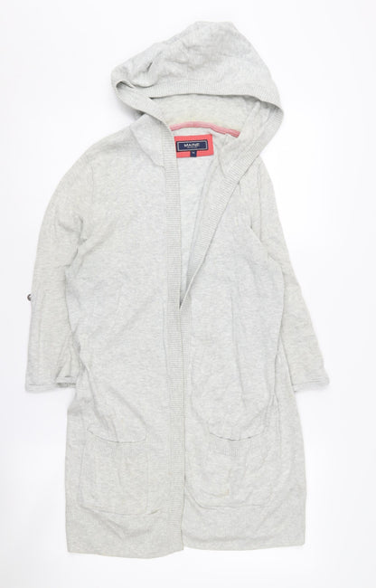 Womens UK Size 14 Maine New England Grey Cardigan Jumper