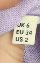 Womens UK Size 6 Whistles Purple Pullover Jumper