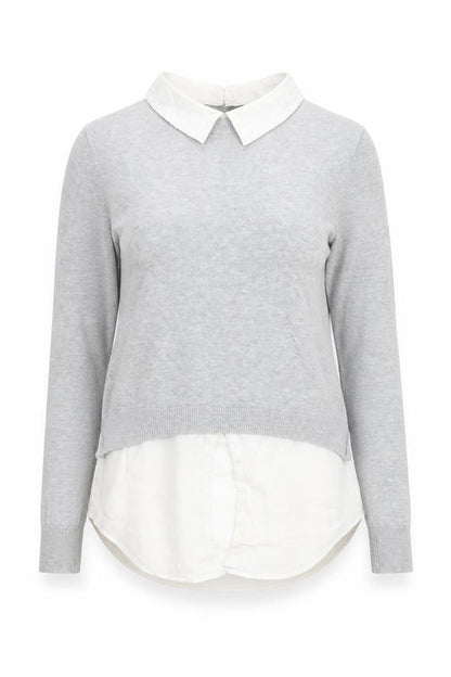 Womens UK Size S Oasis Grey Pullover Jumper