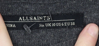 AllSaints Women's Grey Jumper Dress UK 10