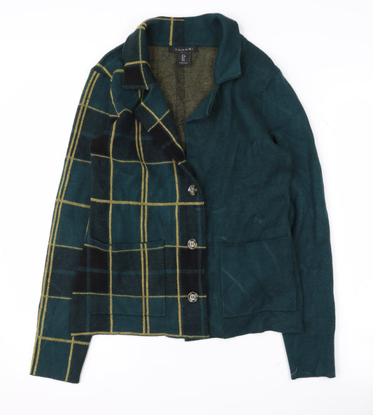 Womens UK Size S Tahari Regular Green Blazer