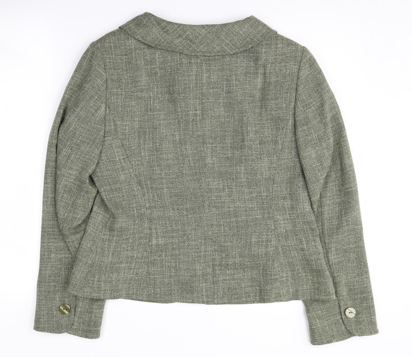 Viyella Women's Green Blazer Size 12 Polyester