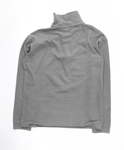 Mens UK Size S Trespass Grey 1/4 Zip Sweatshirt