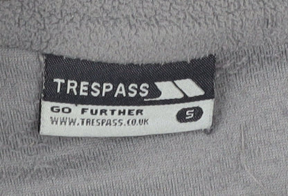 Mens UK Size S Trespass Grey 1/4 Zip Sweatshirt