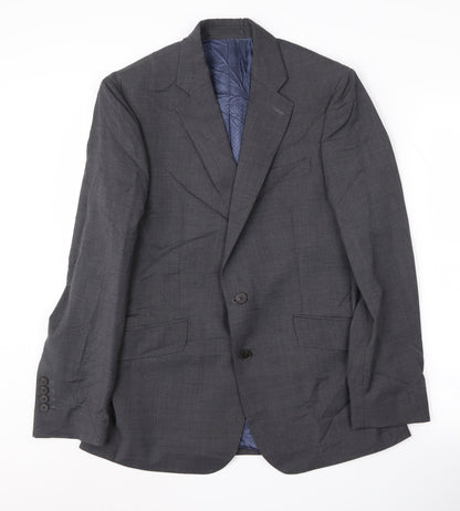 Mens UK Size 36 Jaeger Regular Grey Suit Jacket
