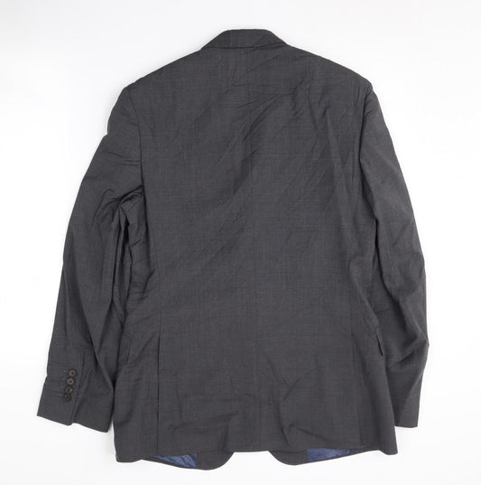 Mens UK Size 36 Jaeger Regular Grey Suit Jacket