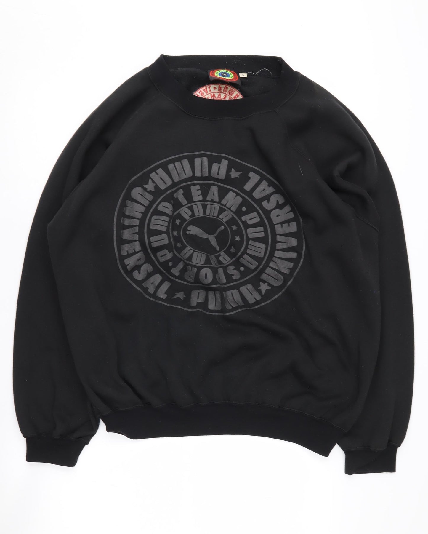 Mens UK Size L PUMA Black Pullover Sweatshirt