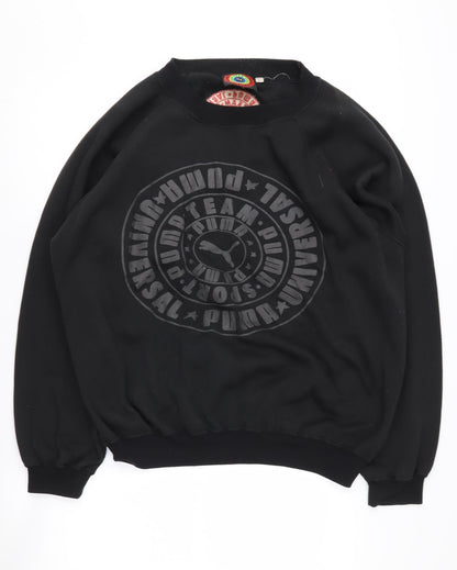 Mens UK Size L PUMA Black Pullover Sweatshirt