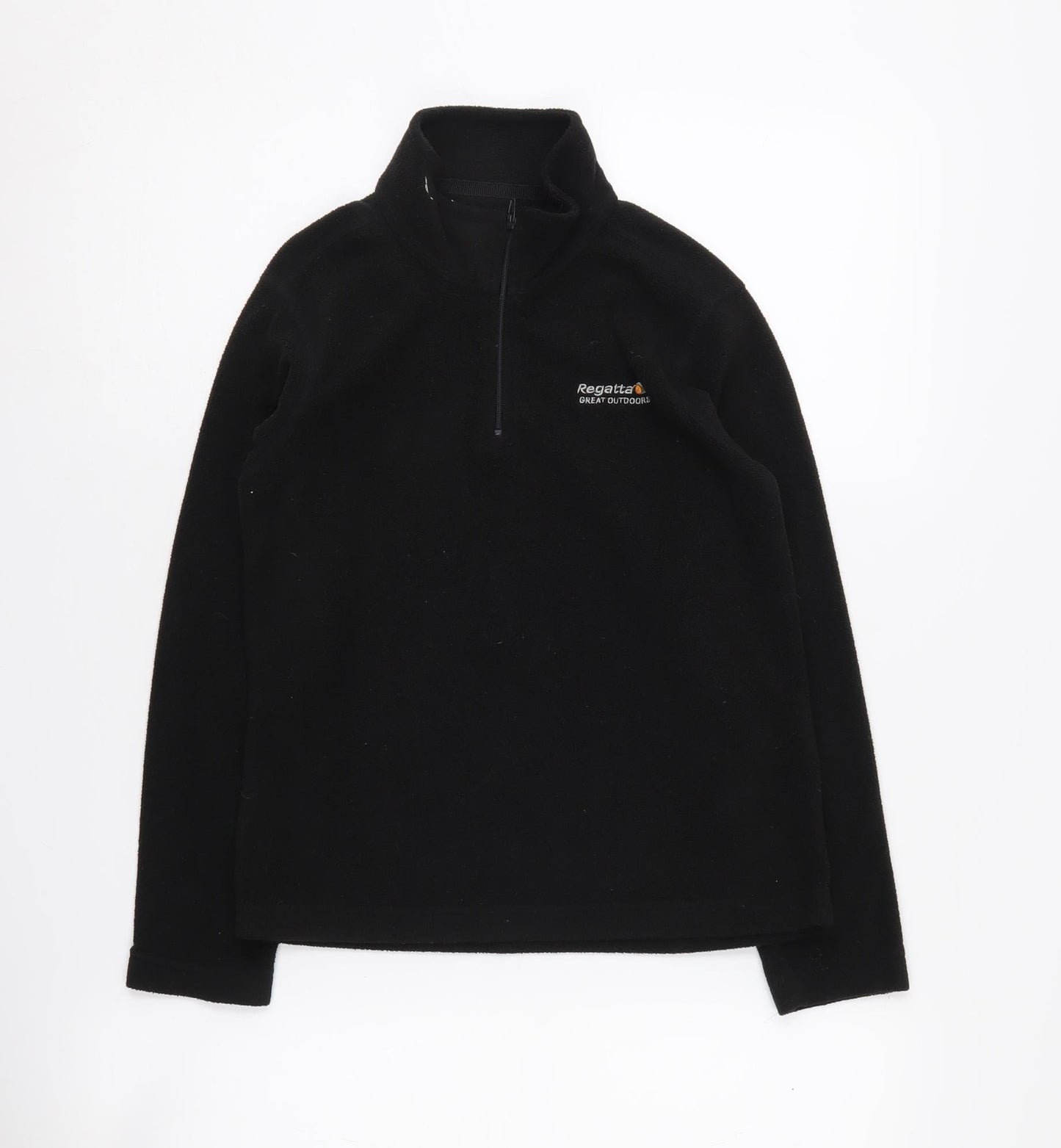 Regatta Boys Black Fleece 1/4 Zip Sweatshirt 9-10 Years
