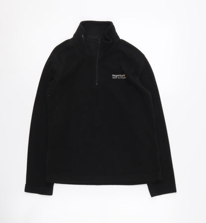 Regatta Boys Black Fleece 1/4 Zip Sweatshirt 9-10 Years