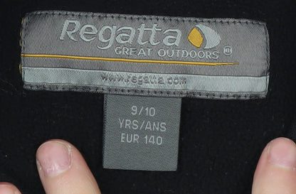 Regatta Boys Black Fleece 1/4 Zip Sweatshirt 9-10 Years