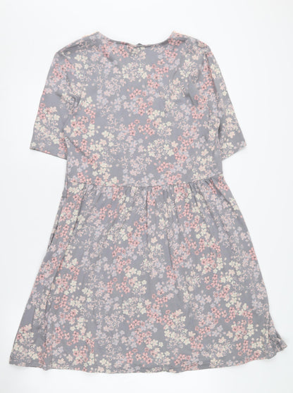 Laura Ashley Women's Floral V-Neck Dress, Size 14