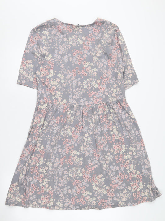 Laura Ashley Women's Floral V-Neck Dress, Size 14