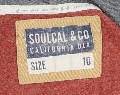 SoulCal & Co Women’s Red Full Zip Hoodie Size 10