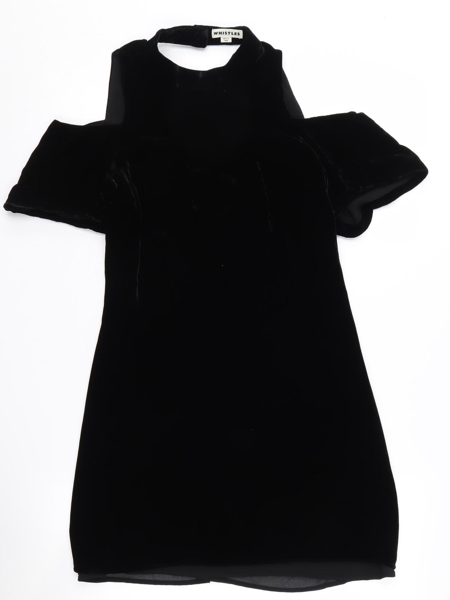 Whistles Women's Black Cold Shoulder Dress Size 6