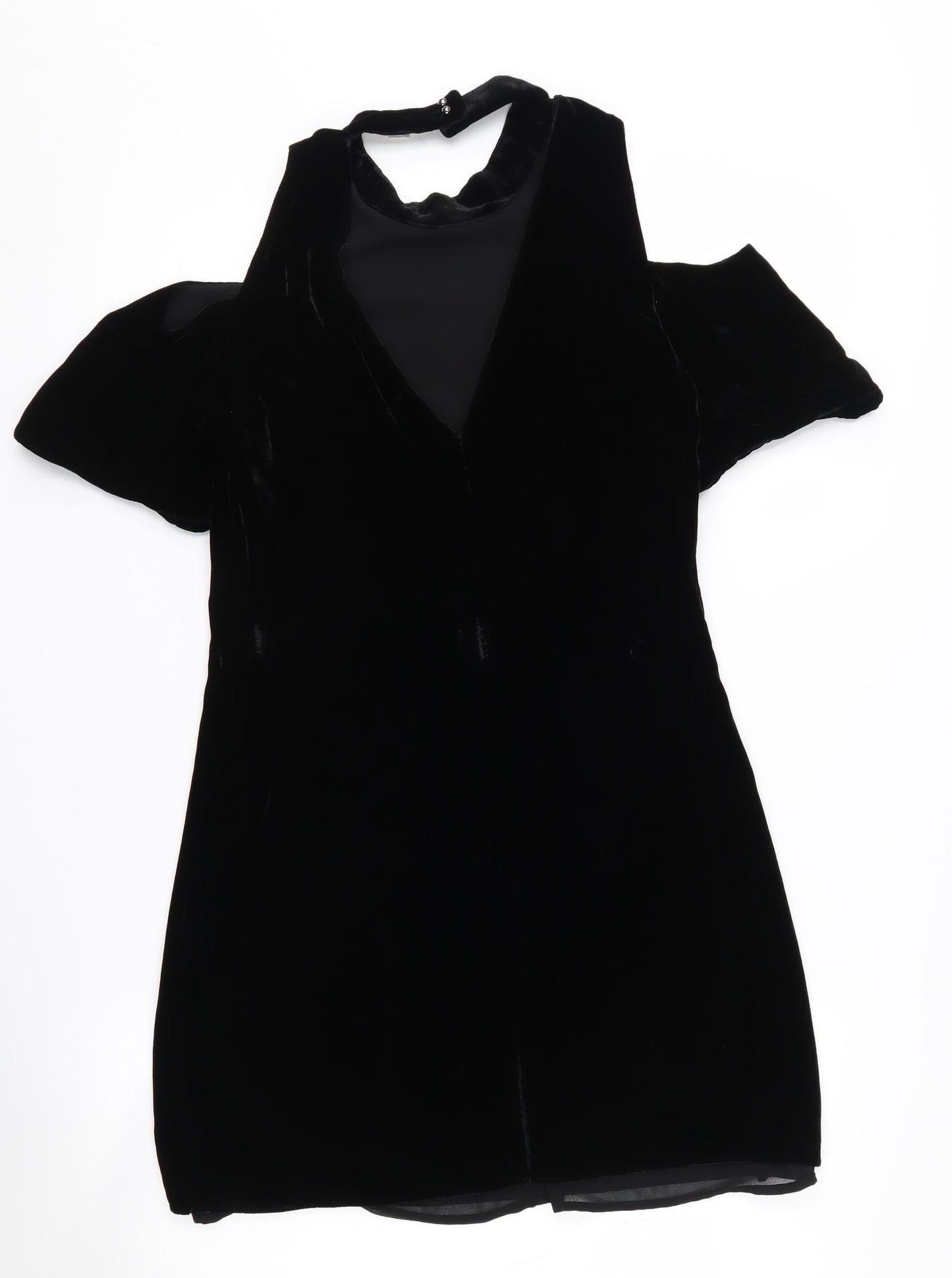Whistles Women's Black Cold Shoulder Dress Size 6