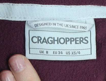 Craghoppers Women's Purple Fleece Jacket Size 8