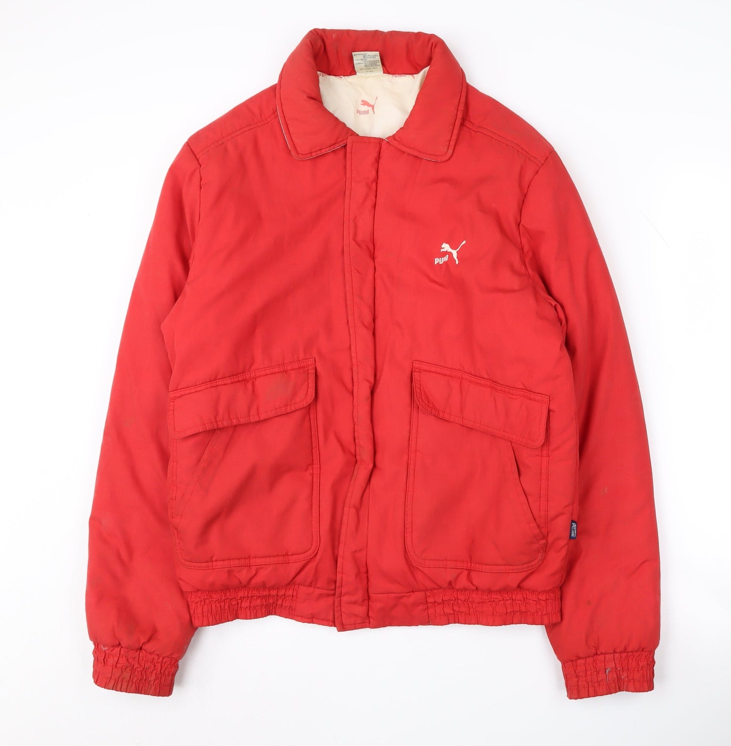 Mens UK Size M PUMA Red Basic Jacket