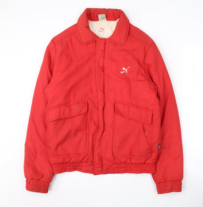 Mens UK Size M PUMA Red Basic Jacket