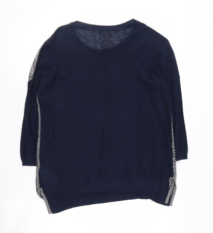 Womens UK Size 10 White Stuff Blue Pullover Jumper