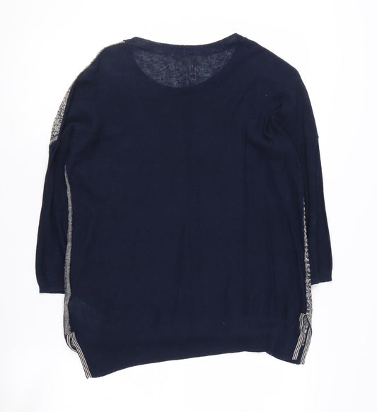 Womens UK Size 10 White Stuff Blue Pullover Jumper