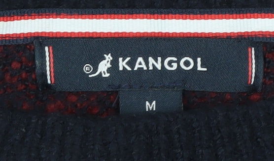 Kangol Men's Multicoloured Plaid Pullover Jumper, Size M