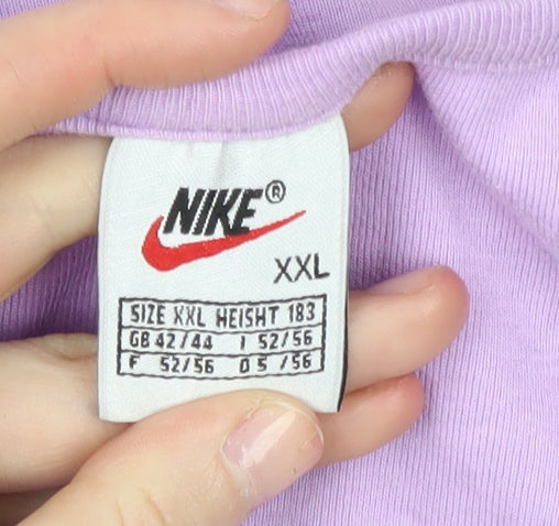 Nike Women's Purple 2XL Beaded Tank Top Spaghetti Strap