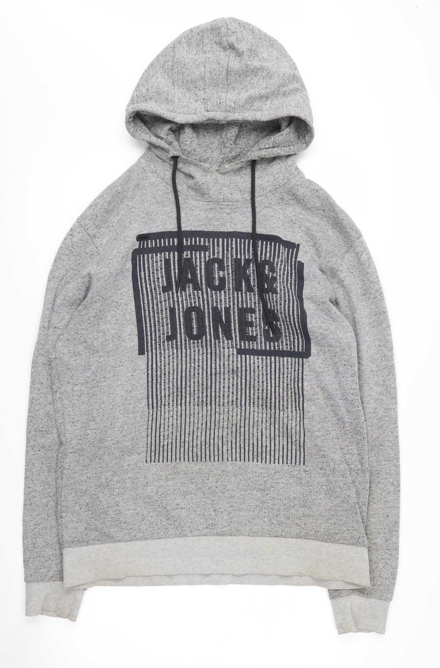 Mens UK Size L JACK & JONES Grey Pullover Hoodie