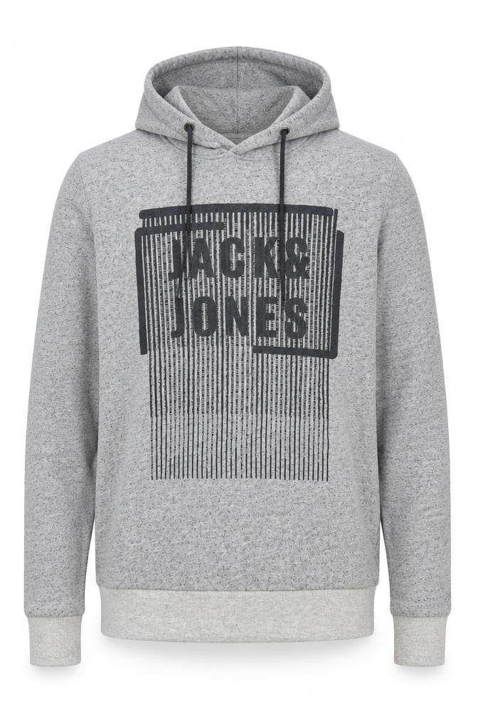 Mens UK Size L JACK & JONES Grey Pullover Hoodie