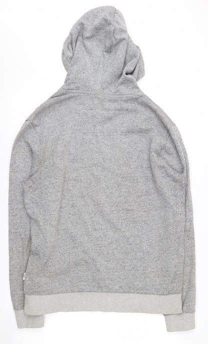Mens UK Size L JACK & JONES Grey Pullover Hoodie
