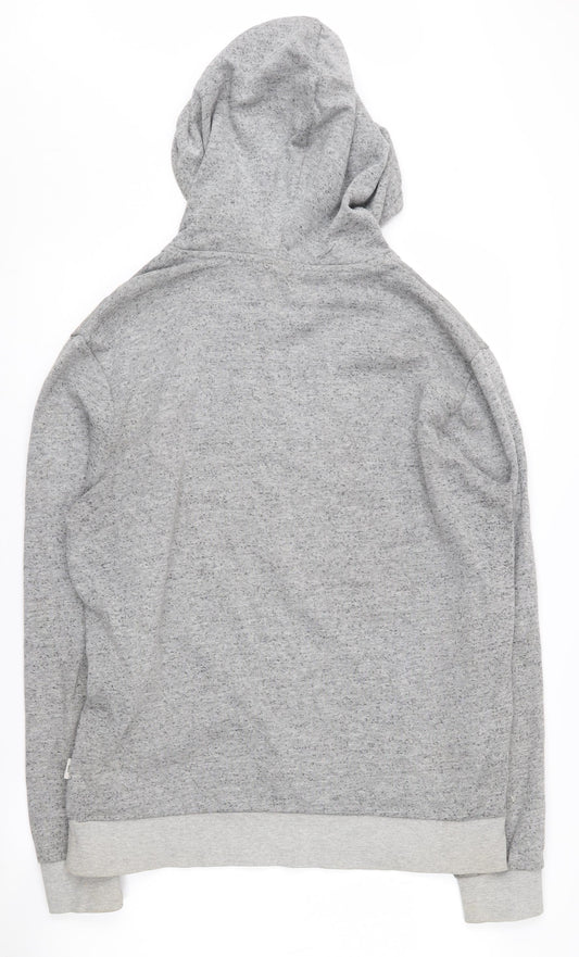Mens UK Size L JACK & JONES Grey Pullover Hoodie