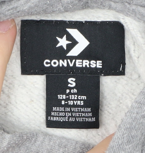 Converse Boys Grey Pullover Hoodie Size 8-10 Years