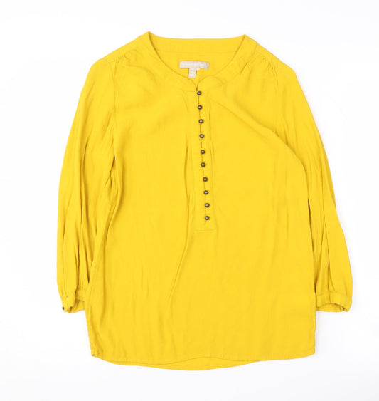 Banana Republic Women's Yellow XS Petite Blouse