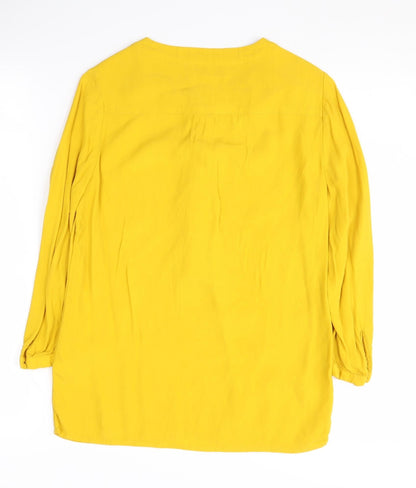 Banana Republic Women's Yellow XS Petite Blouse
