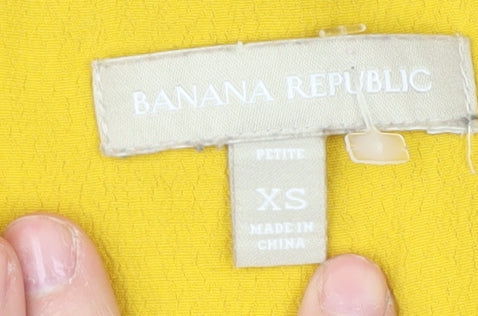 Banana Republic Women's Yellow XS Petite Blouse