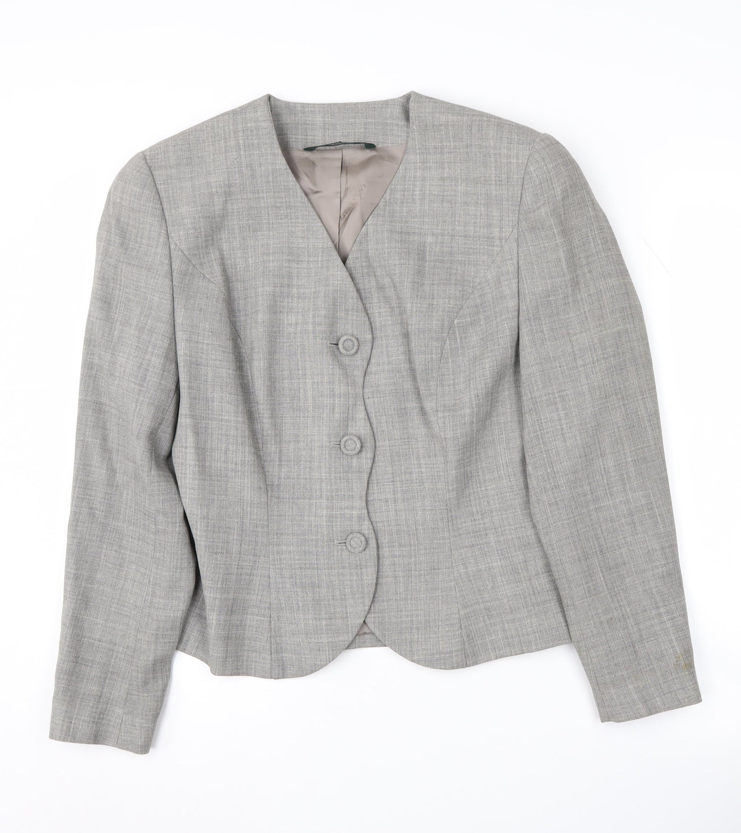 Womens UK Size 12 Laura Ashley Regular Grey Blazer