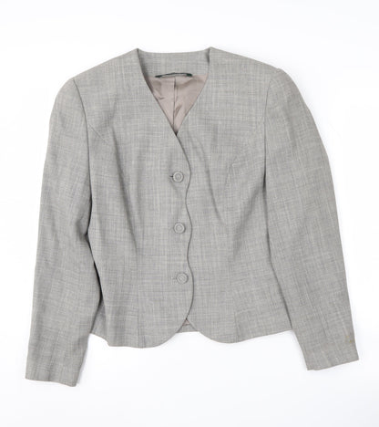 Womens UK Size 12 Laura Ashley Regular Grey Blazer