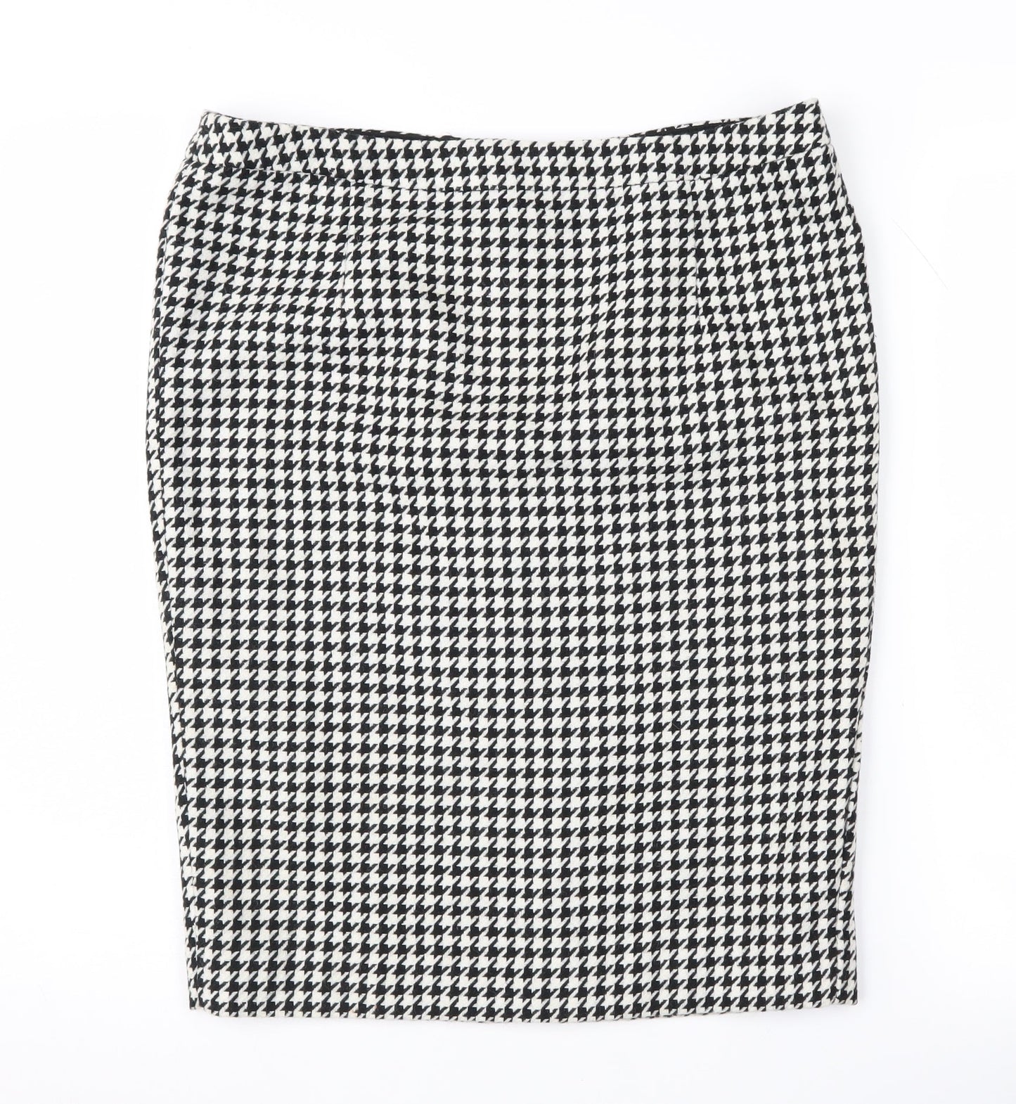 Jaeger Women's Black White Geometric Pencil Skirt Size 14