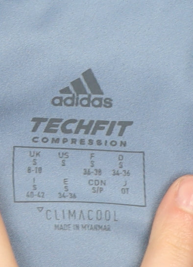 Adidas Women's Blue Compression Leggings S for Gym