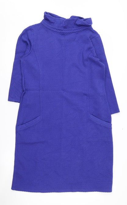 Laura Ashley Women's Blue Shift Dress Size 12