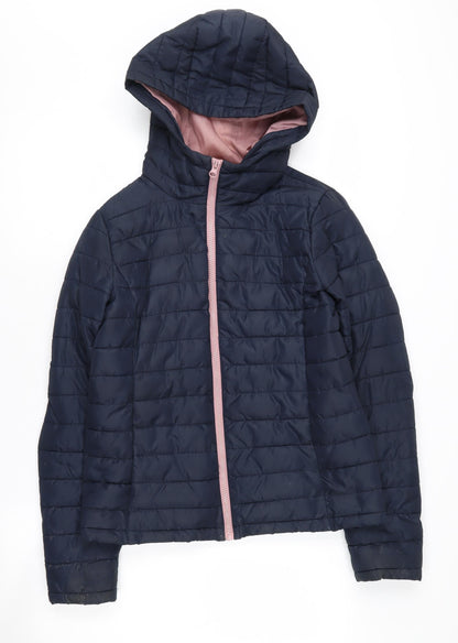 Womens UK Size S Jacqueline de Yong Blue Puffer Jacket
