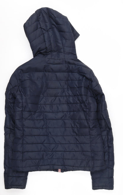 Womens UK Size S Jacqueline de Yong Blue Puffer Jacket
