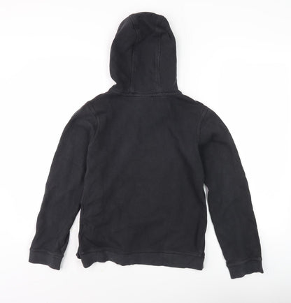 Nike Boys Black Hoodie Large Pullover Fleece Casual