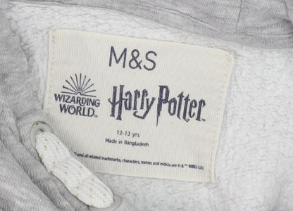 Womens UK Size 12 Marks and Spencer Grey Pullover Hoodie